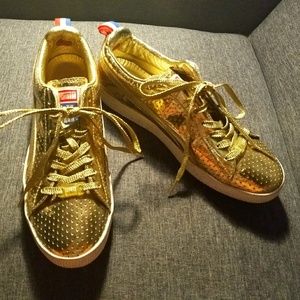 PUMA Clyde Gold Sneakers